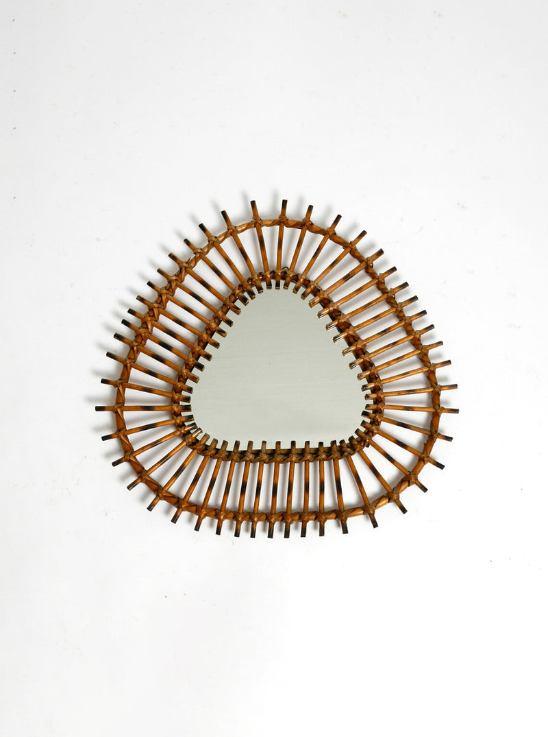 Vintage Italian Bamboo Wall Mirror